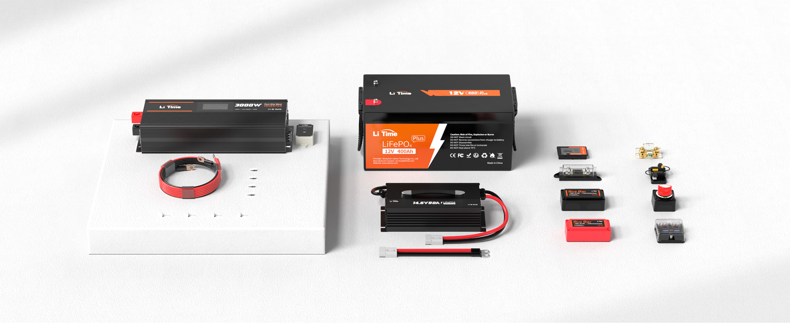 12V 400Ah Lithium Battery | Built-in BMS & 10-Year Life – LiTime-AU